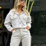 Chaqueta Montse Índigo blanco