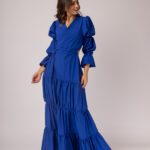 Vestido Rosalia azul eléctrico