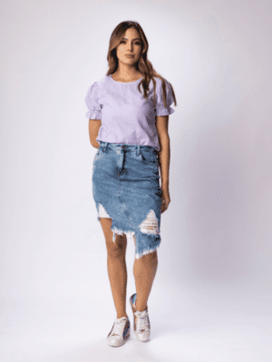 Falda Rommy índigo medio